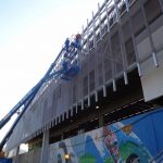 work in progress facade of Maracanã Station Fratelli Mariani project